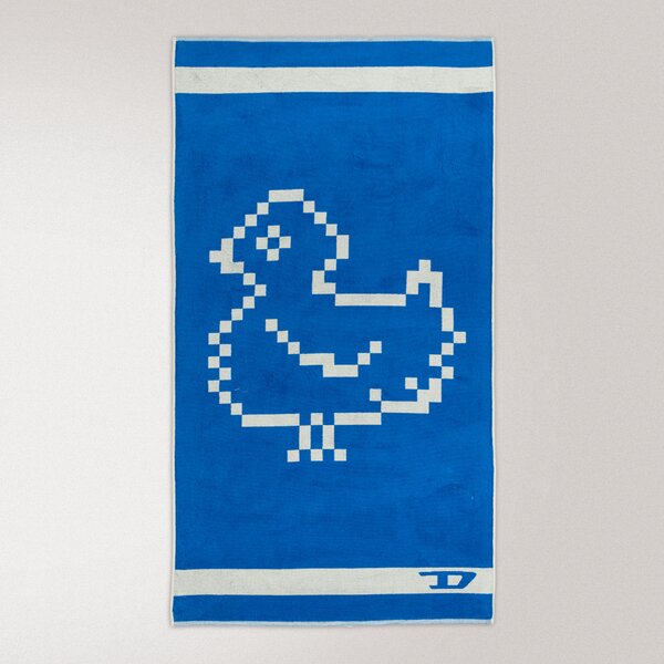 Telo Mare 100X180 Pixel Toys 1 BLUE Cotone Caleffi