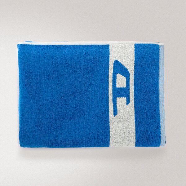 Telo Mare 100X180 Pixel Toys 1 BLUE Cotone Caleffi