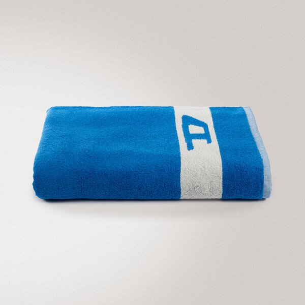 Telo Mare 100X180 Pixel Toys 1 BLUE Cotone Caleffi