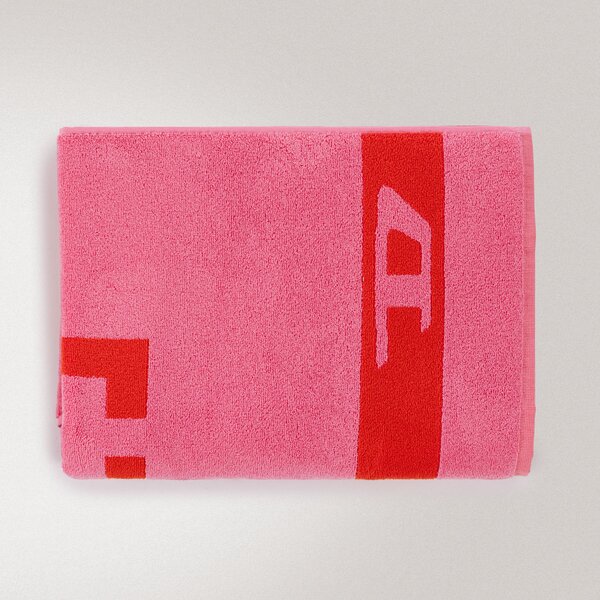 Telo Mare 100X180 Pixel Toys 1 PINK/RED Cotone Caleffi
