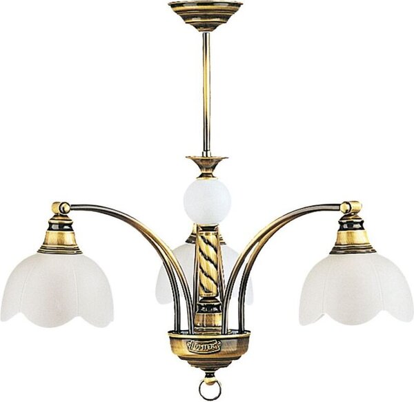Plafoniera in metallo ottone 3 luci soggiorno sala da pranzo Art Nouveau accogliente lampada da soffitto TOBSYN