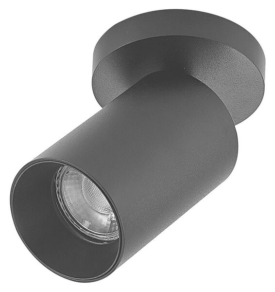 Faretto ad arco Brinja, nero, rotondo, altezza 12 cm, Ø 6 cm