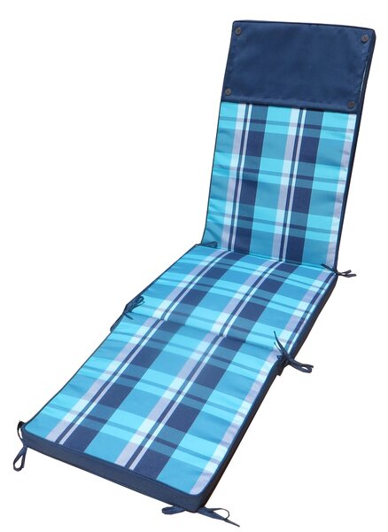 STRAND - cuscino sdraio con doppia cucitura idrorepellente a quadri