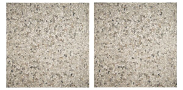 Set 2 pezzi piastra ombrellone palo laterale 40x40 cm