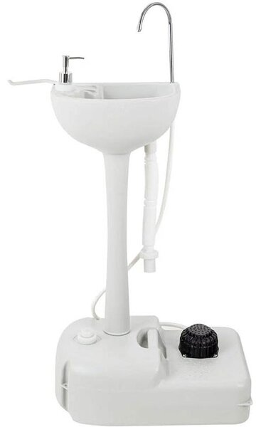 Lavabo portatile per eventi, modello PSW-17, capacità 17 litri, colore grigio chiaro