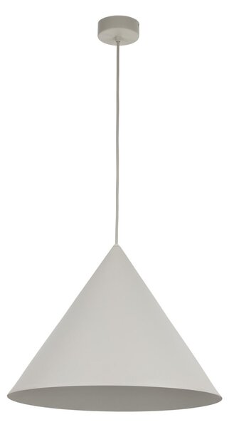 Lampada a sospensione in metallo Ø 50 cm H: max. 170 cm Beige E27 lampada a sospensione rotonda retrò