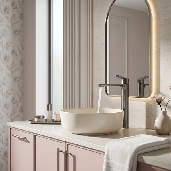 Rubinetto da lavabo Rea Drop Titan High