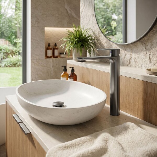Rubinetto da lavabo Rea Drop Titan High