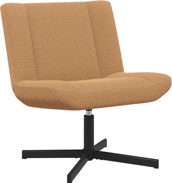Sedia girevole Beige 63 x 75 x 76 cm Pelle di Pecora