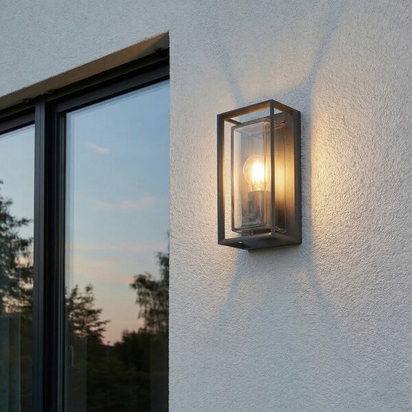 Lampade da esterno Arcchio, Ismera, dimmerabile, Nero, Terrazza, Alluminio, Moderno