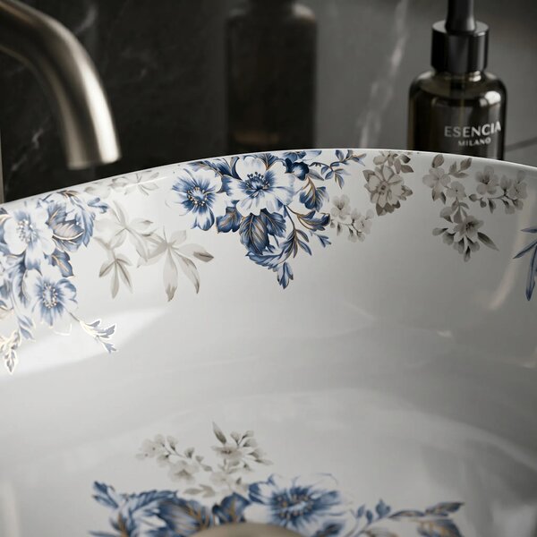 Lavabo da appoggio Rea Veronica Shiny