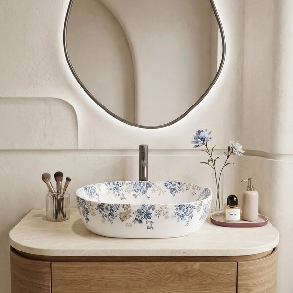 Lavabo da appoggio Rea Veronica Shiny