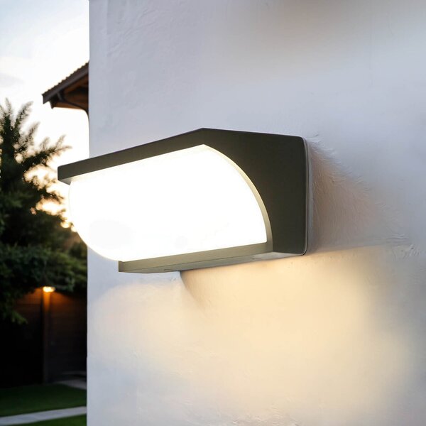 Lampada da parete a LED TENBOS antracite IP65 moderna per esterni versatile lampada da esterno porta d'ingresso ingresso