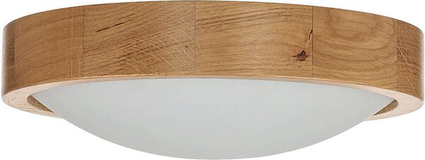 Plafoniera moderna "ARBARO" in legno di quercia (rovere) lampada da soffitto in vetro soggiorno camera da letto corridoio