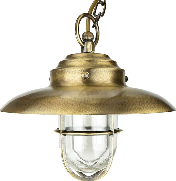 Lampada a sospensione da esterno in ottone massiccio marittimo IP54 lampada da esterno balcone terrazza ingresso
