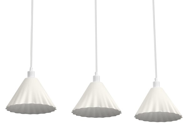 LEDVANCE lampada a sospensione a 3 luci in metallo e cartapesta, E14, lunghezza 838 mm, paralume in materiale riciclato, sostenibile grazie alla sorgente luminosa sostituibile, facile installazione
