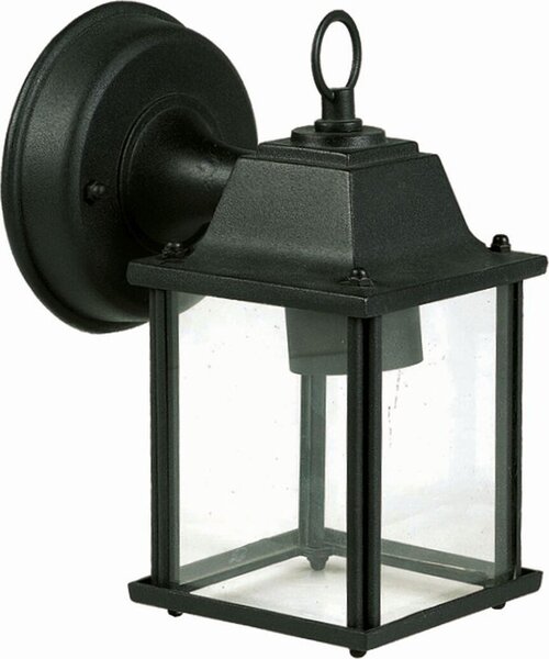 Lampada da esterno parete terrazzo cortile IP23 nero E27 alluminio rustico lampada da parete esterna