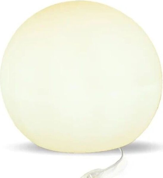 Lampada da tavolo grande Ø 50 cm H: 44 incl. LED E27 2700 K bianco caldo cavo interruttore lampada rotonda a sfera bianca lampada da tavolo soggiorno camera da letto