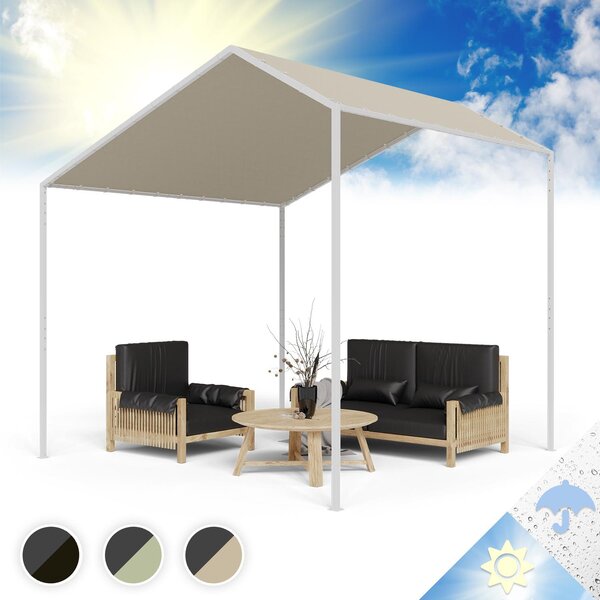 Blumfeldt Gazebo, Gazebo 3x3 con Struttura in Alluminio, Gazebo da Giardino con Tettuccio Antivento e Idrorepellente, Gazebo Esterno Resistente Con Protezione da Raggi UV 50+ per Eventi e BBQ- Beige