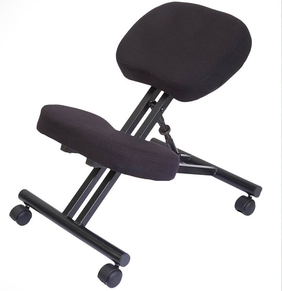 Sedia Sgabello Svedese da Ufficio Ortopedico Ergonomico in Acciaio Tosini F 2913