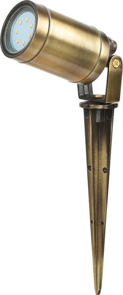 Faretto da giardino con picchetto a terra in ottone massiccio IP64 GU10 luce girevole per sentiero luce esterna