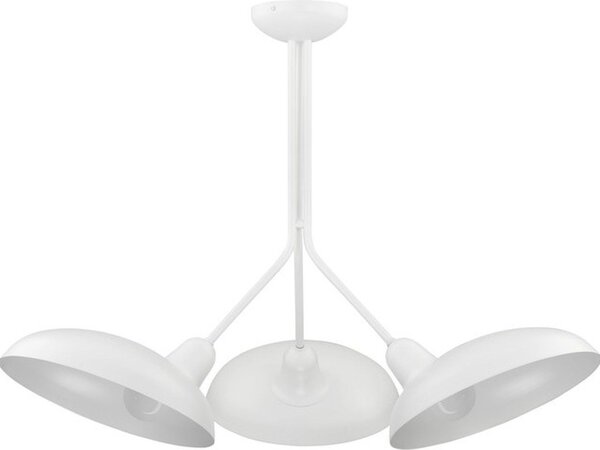 Lampada da soffitto retrò in metallo bianco E27 3 luci da soffitto soggiorno camera da letto corridoio