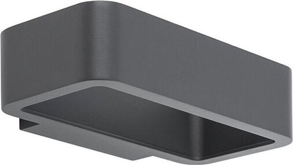 Applique da esterno a LED moderna "Muno" in alluminio antracite Lampada da parete balcone terrazzo giardino