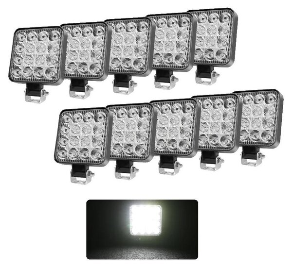 Fari a LED, elevata luminosità, design impermeabile, confezione da 10 pezzi