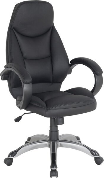 Sedia da ufficio - Sedia per scrivania - Lavorare comodamente - Altezza seduta regolabile - 66 x 70,5 x 109 cm - Nera