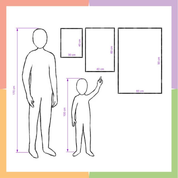 Quadro per la camera dei bambini - Le balene con i puntini