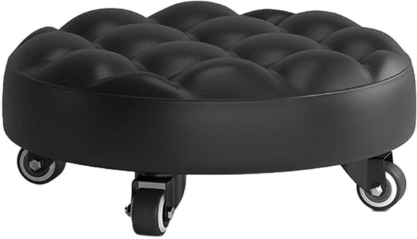 Sedia a rotelle - Seduta con ruote - Utile per le faccende domestiche - Ruote girevoli a 360 gradi - Dimensioni: 33 x 33 x 13 cm