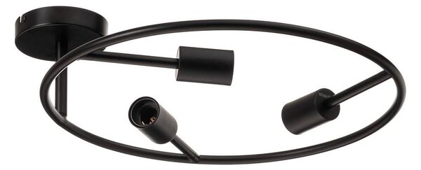 Lucande Linnard plafoniera in acciaio, 3 luci