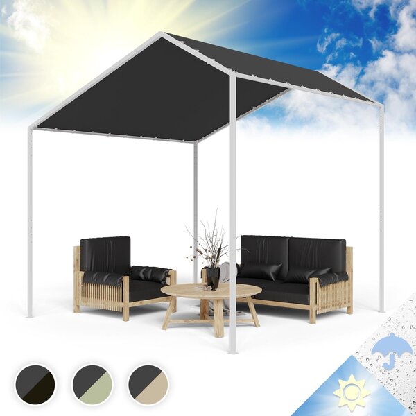 Blumfeldt Gazebo, Gazebo 3x3 con Struttura in Alluminio, Gazebo da Giardino con Tettuccio Antivento e Idrorepellente, Gazebo Esterno Resistente Con Protezione da Raggi UV 50+ per Eventi e BBQ- Grigio