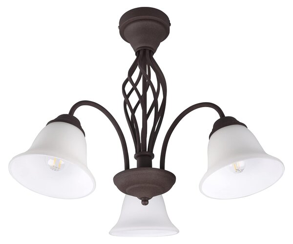 Lampada da soffitto RUSTICA in rame Trio 601000324
