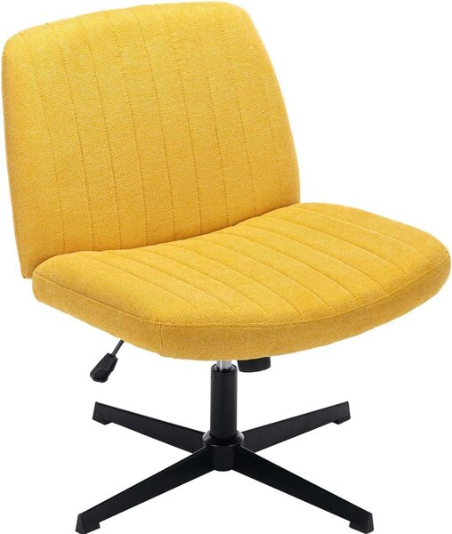 Sedia da ufficio ergonomica - Sedia da lavoro confortevole - Ideale per lavorare da casa - Design ergonomico - Dimensioni: 657 x 645 cm - Colore: giallo