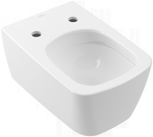 Villeroy & Boch Subway 3.0 WC à fond creux, suspendu, rectangulaire, sans bord, TwistFlush, 370x560x355mm, 4610T001, 4610T001