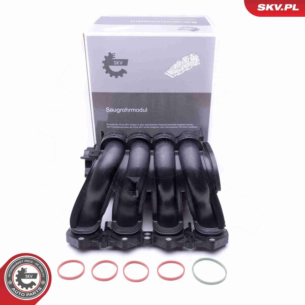 ESEN SKV 49SKV046 Collettore di aspirazione compatibile con PEUGEOT 207 (WA, WC), 206 berlina (2A/C), 206 CC (2D), 308 SW II, 307 CC (3B) e 307 (3A/C)