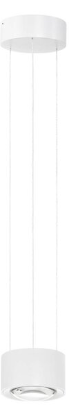 Lampada a sospensione Rotari, lente, up/down, bianco