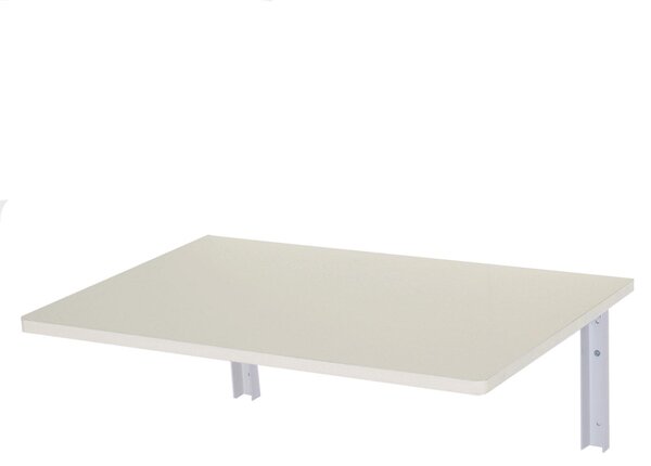 Tavolo a muro pieghevole bianco in mdf