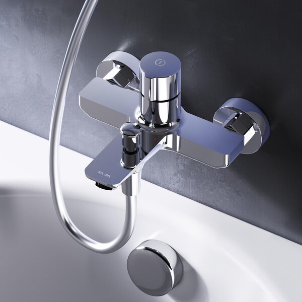 AM.PM Rubinetto per vasca Rubinetto per vasca cromato Miscelatore TouchReel Rubinetto per vasca Rubinetto per vasca Bagno in ottone