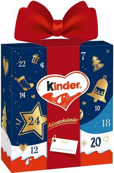 Calendario dell'avvento decorativo Ferrero kinder Mix confezione regalo 214g