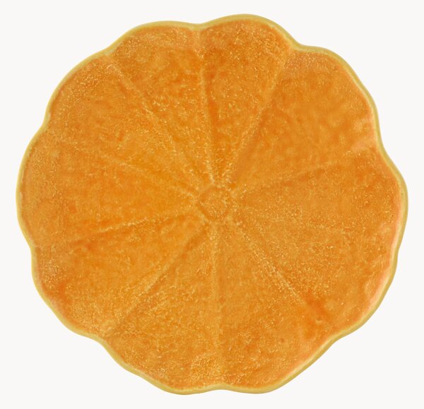 Set di 4 piatti piani in gres Pumpkin