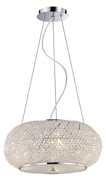 Ideal Lux - Lampadario di cristallo PASHA 10xE14/40W/230V diametro 55 cm cromo