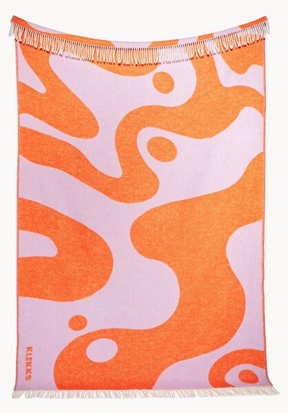 Coperta in lana con frange No. 8