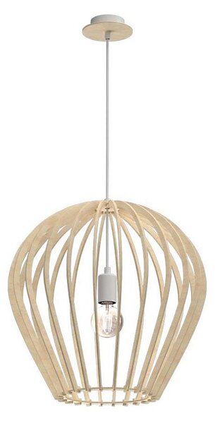 Amplex 5016 - Lampadario sospeso con cavo BALA 1xE27/20W/230V beige