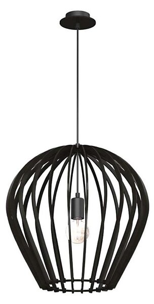 Amplex 5019 - Lampadario a cavo BALA 1xE27/20W/230V nero
