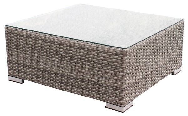 CAMBRIA - tavolino per salotto modulare da esterno in alluminio e wicker