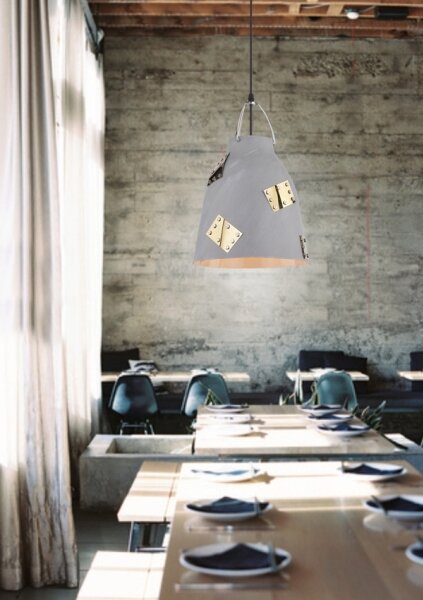 Lampadario a sospensione con filo PATCH 1xE27/60W/230V