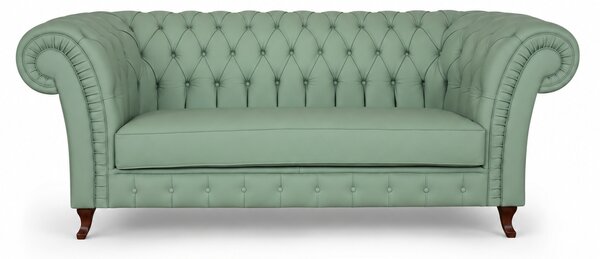 Divano Chesterfield Gabbiano in Pelle Primo Fiore Premium – Iconico, Finiture di Pregio