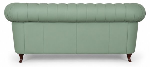 Divano Chesterfield Gabbiano in Pelle Primo Fiore Premium – Iconico, Finiture di Pregio